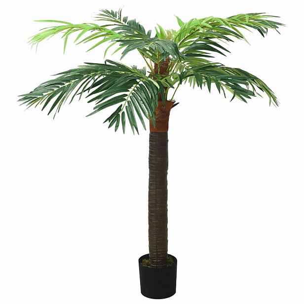 vidaXL Umělý datlovník kanárský s květináčem 190 cm zelený