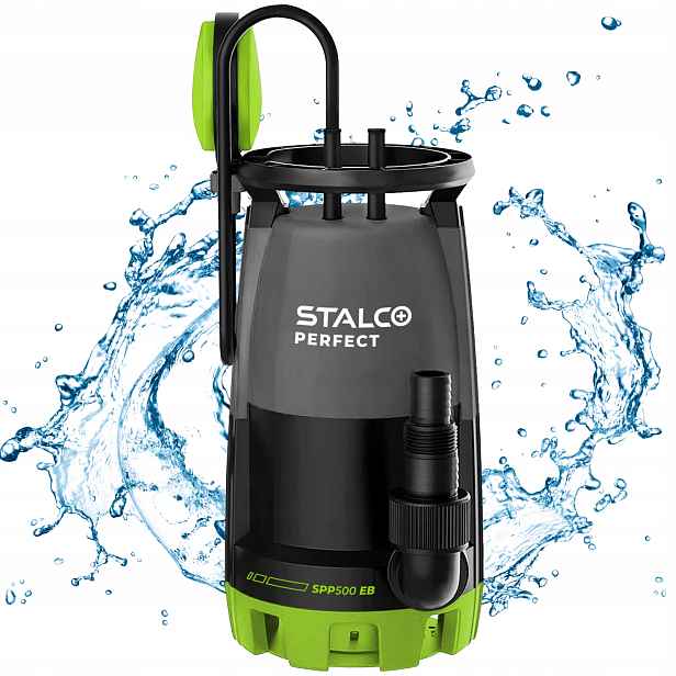 Ponorné Čerpadlo Pro Čistou Špinavou Vodu 500W SPP500EB 11000l/h Stalco