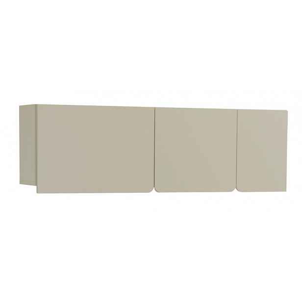 Nástěnná skříňka Lucky, eukalyptově zelená/baltský dub