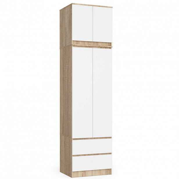 RAUMHIRSCH FURNITURE SKŘÍŇ dub Sonoma, bílá 234/60/51