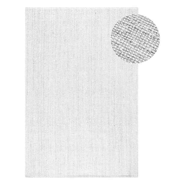 Světle šedý oboustranný/ručně tkaný jutový koberec 60x90 cm Bouclé Jaipur – Hanse Home