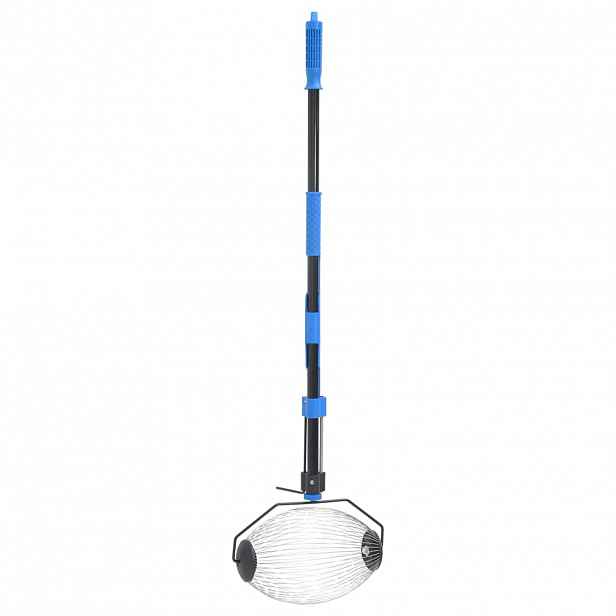 vidaXL Sběrač ořechů modrý 127 cm ocel