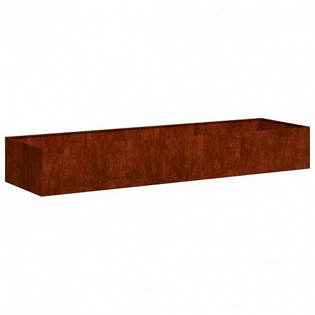 vidaXL Truhlík rezavá 280x80x40 cm povětrnostně odolná ocel