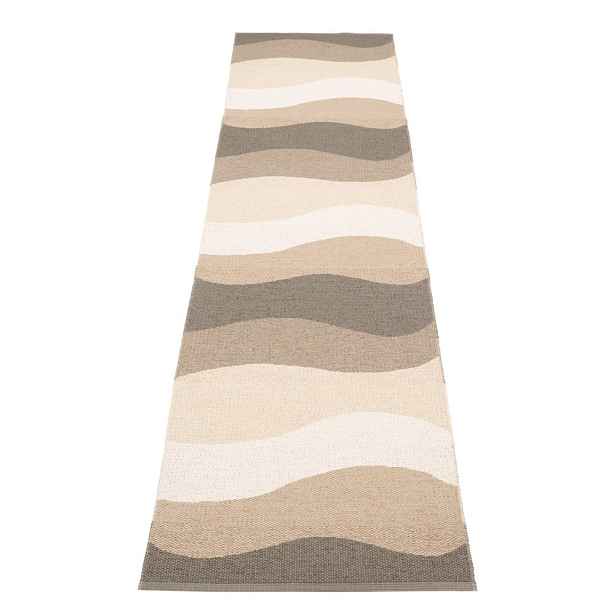 Hnědo-béžový vnitřní a venkovní běhoun 70x300 cm Urvi Earth – Pappelina