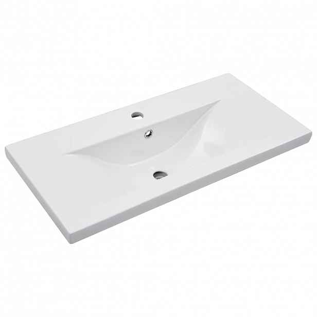 vidaXL Zabudované umyvadlo 81 x 39,5 x 18,5 cm keramika bílé