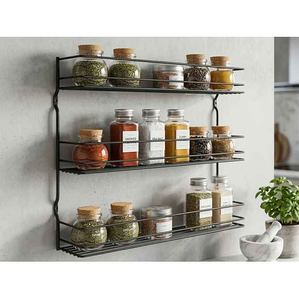 Nástěnný organizér na kořenky Pepito 3 Lava TouchTherm, černá