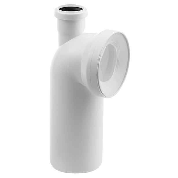 Bruckner Koleno s přípojkou 90 dopojení k WC, 110mm