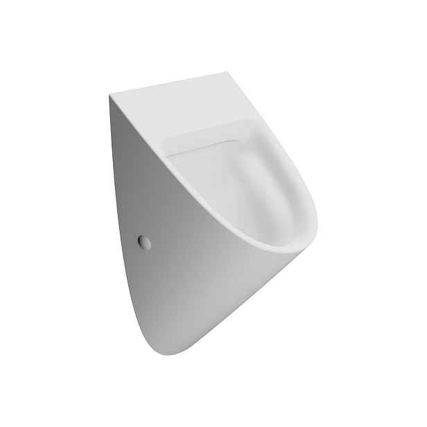 GSI COMMUNITY urinál se zakrytým přívodem vody, Rimless, 31x54,5cm, bílá mat