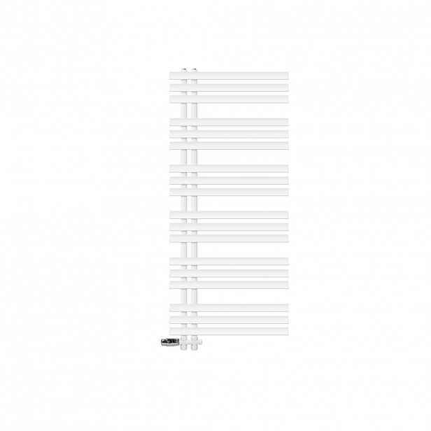 LuxeBath KOUPELNOVÝ radiátor Iron EM 600 x 1400 mm, bílý, s průchozím ventilem