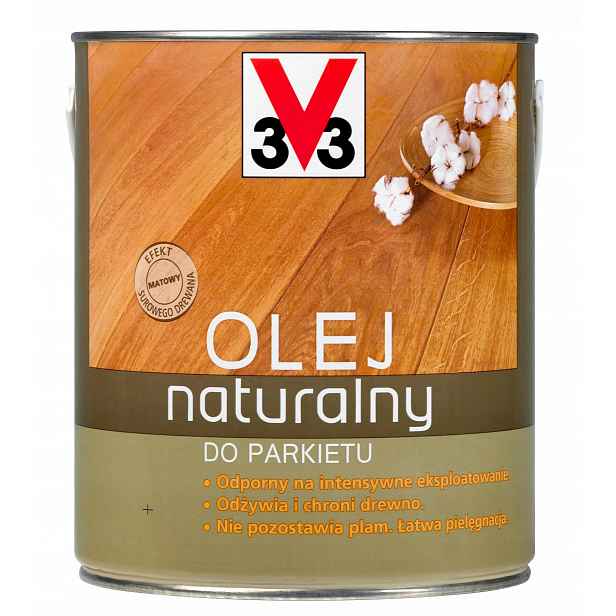V33 Přírodní Olej Na Parkety 2,5 L Bezbarvý