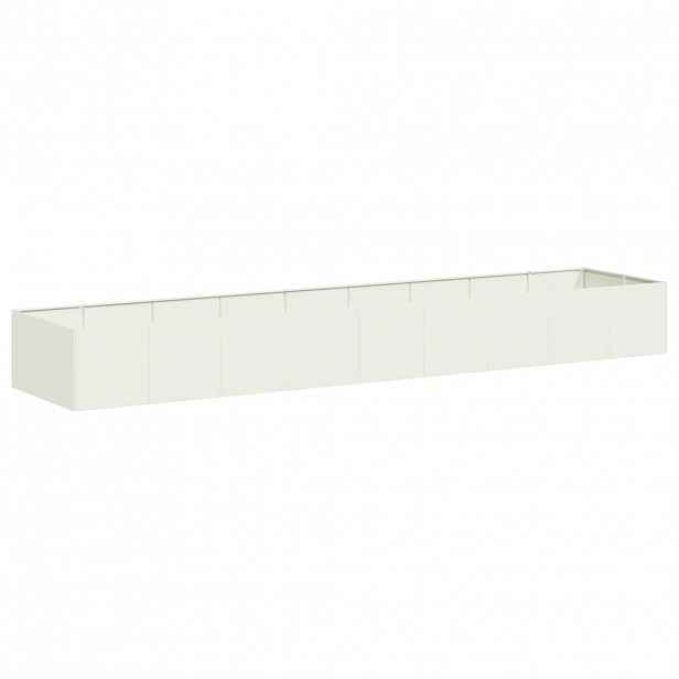vidaXL Truhlík bílý 360x80x40 cm ocel