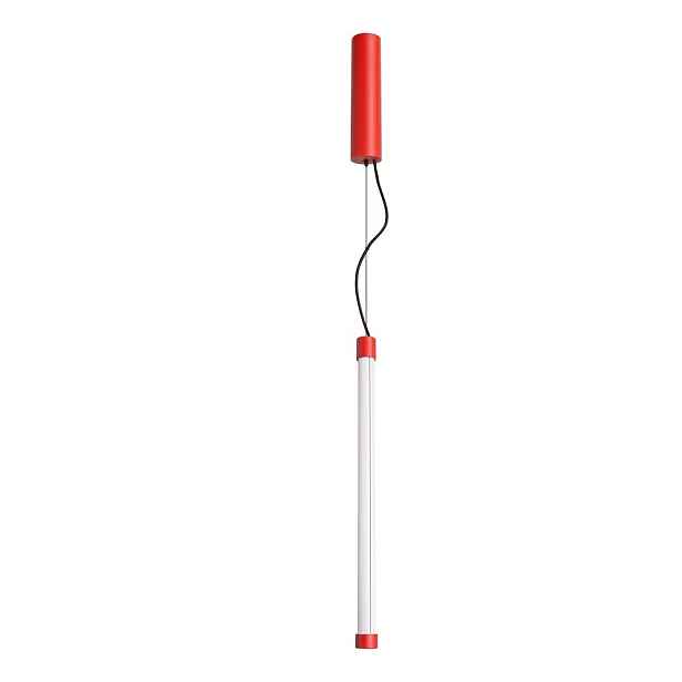 Červené kovové LED závěsné svítidlo ø 6 cm TRANG – Thoro
