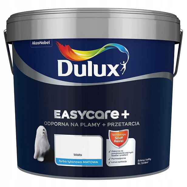Dulux EasyCare Plus Barva Bílá 9L