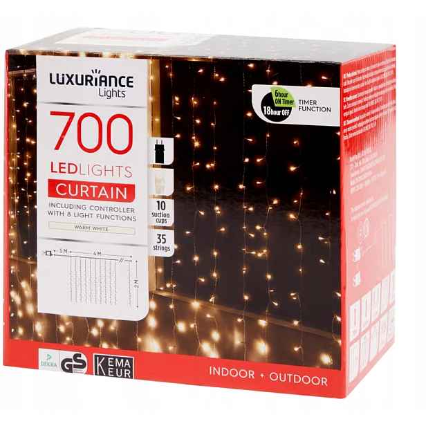 Vánoční osvětlení na stromeček Luxuriance Lights pro venkovní použití 4 m 501 – 1000 světel