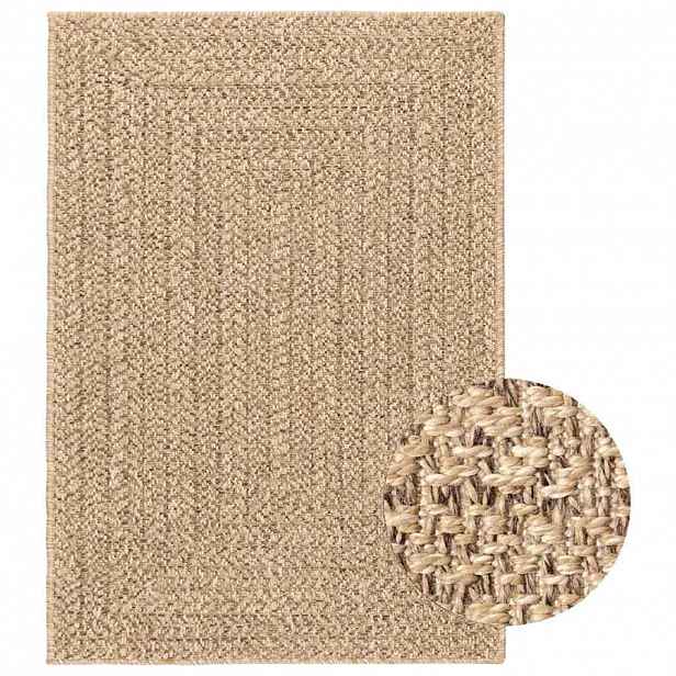 vidaXL Koberec ZIZUR 160 x 230 cm jutový vzhled interiér i exteriér