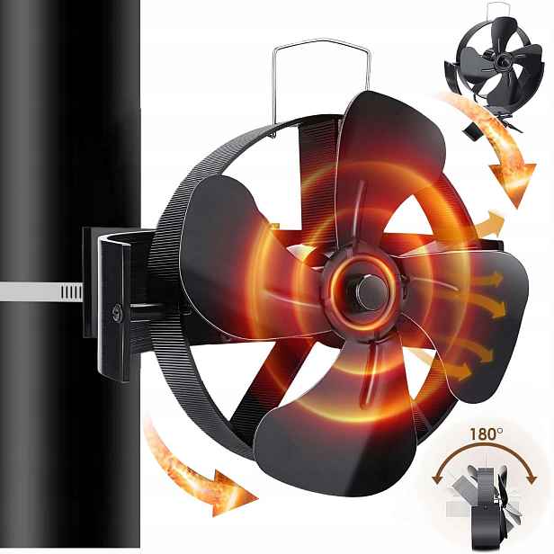 Krbový Ventilátor 4-LOPATKOVÝ Termoelektrický Rozvaděč Tepla
