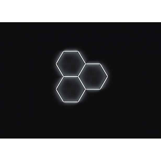 Escape6 Kompletní Led hexagonové svítidlo bílé 6500K, 3 elementy 168x166 cm