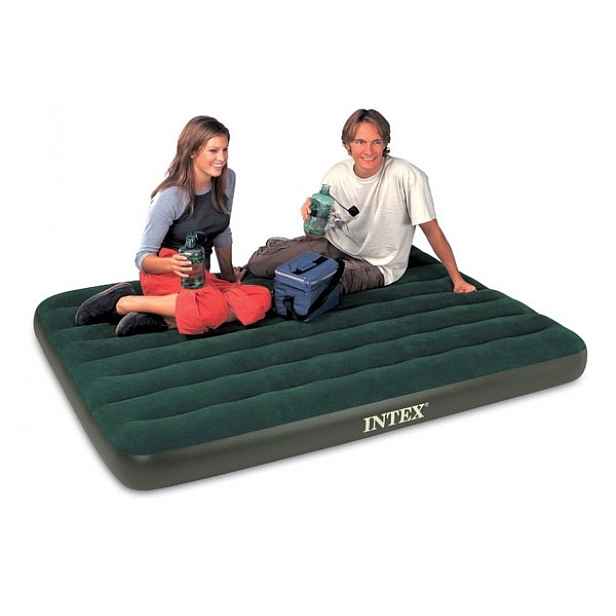 Nafukovací postel pro 2 s pumpičkou Intex Prestige Downy Full 137x191 cm