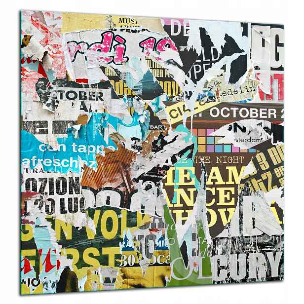 Skleněná Ochranná Deska Panel Lepidlo 60x65 Pop Art