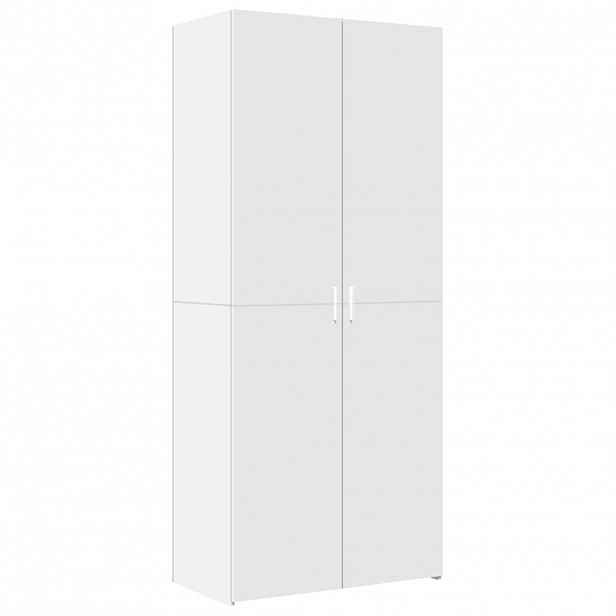 vidaXL Skříň highboard bílá 80 x 42,5 x 185 cm kompozitní dřevo