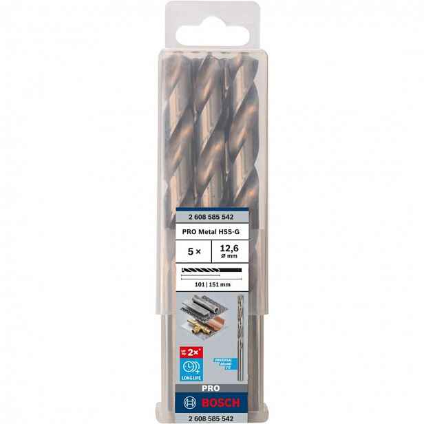 Bosch - Sada vrtáků do kovu, 12,6x151 mm, 5 ks 2608585542