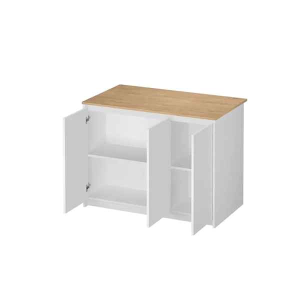 Casarredo Kuchyňský ostrůvek SOFIA - bílá/dub safírový