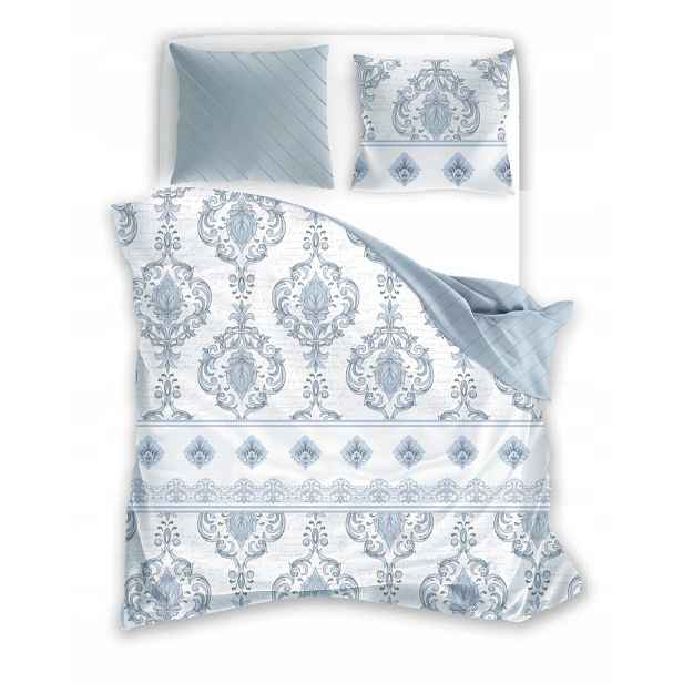 Elegantní Sada Ložního Povlečení Blue Glamour Bavlněný Satén 100% Bavlna 160x200