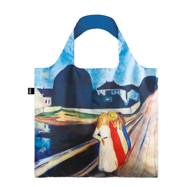 Skládací nákupní taška LOQI EDVARD MUNCH Four Girls ont the Bridge