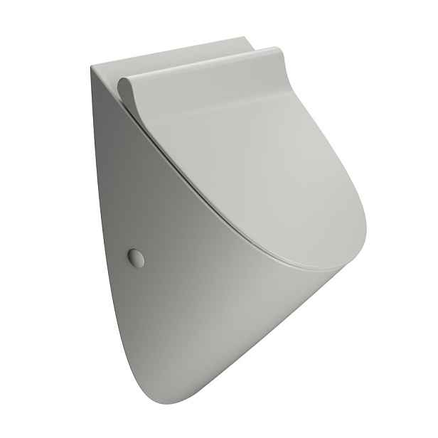 GSI COMMUNITY urinál se zakrytým přívodem vody s otvory pro víko, Rimless, 31x54,5cm, cenere mat