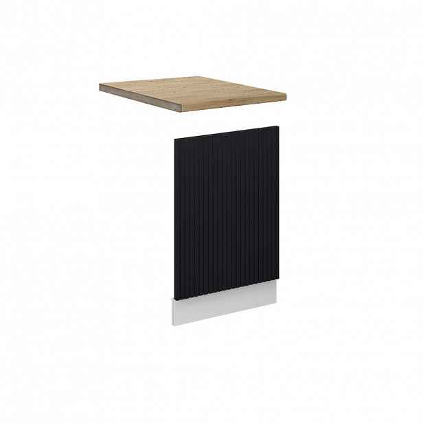 Vicco PŘEDNÍ PANEL Fame-Line Černý pruhovaný 45 cm , PD Dub