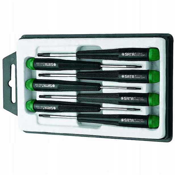 Sada 7 Přesných Šroubováků Torx ST09315SJ Sata