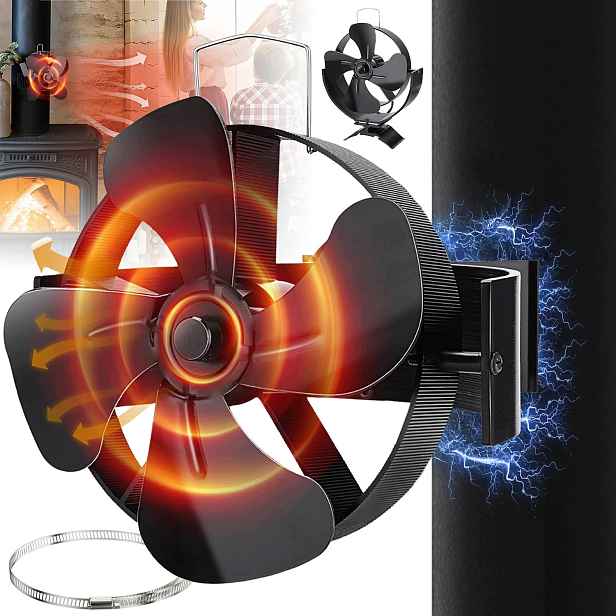 Krbový Ventilátor Termoelektrický Větráček Napájený Teplem Turbína