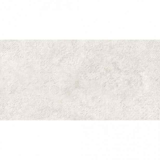 Dlažba Geotiles Stratos white dekor 60x120 cm mat STRATCR612WHD