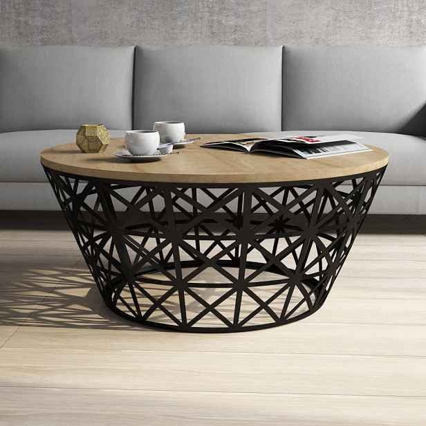 Konferenční stolek Stil Metal Ferforje - Oak