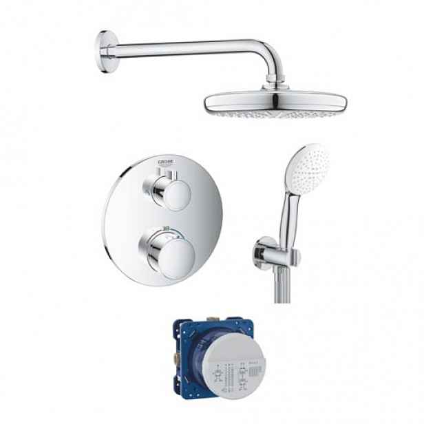 Sprchový systém Grohe s termostatickou baterií chrom GBAL7