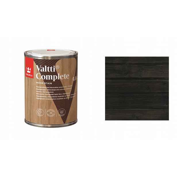 Tikkurila Valtti Complete 0,9L 219A Black Woodpecker Lakovací Rozpouštědlo