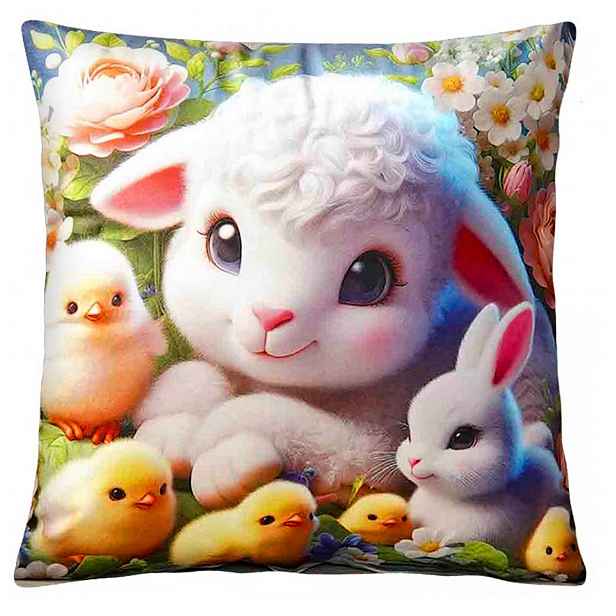 Velikonoční povlak na polštář EASTER SHEEP 45x45 cm  Mybesthome