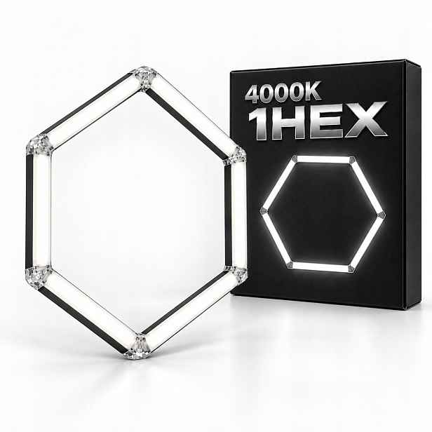 Černá stropní svítidlo 1 ks Led HEX1 4000K 42W 92x79 Cm studio servis