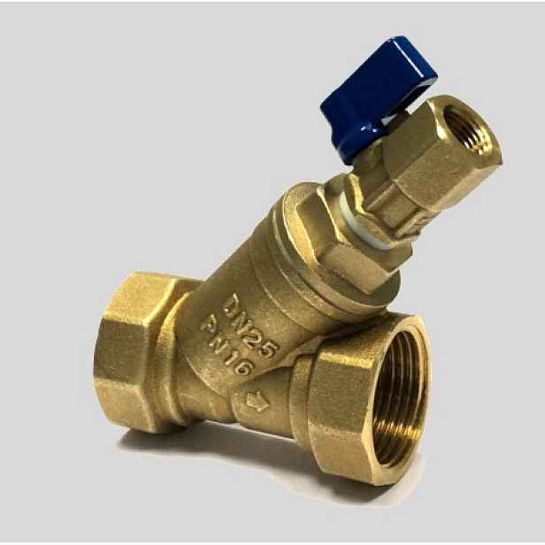 Eco produkty Mosazný šikmý filtr  2" s nerez sítkem a s odkalovacím ventilem 1/4" (Odkalovací filtr 2")
