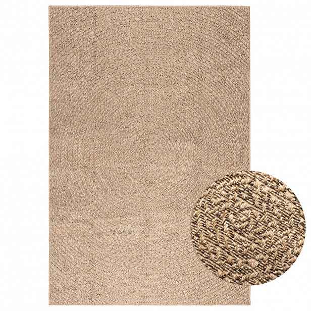 vidaXL Koberec ZIZUR 140 x 200 cm jutový vzhled interiér i exteriér