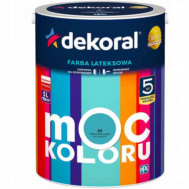 Barva do interiéru Dekoral 5L Tyrkysová Hloubka