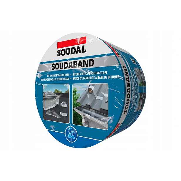 Bitumenová pokrývačská páska Soudaband grafitová 15 cm 10 m Soudal