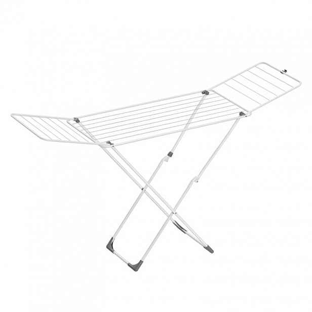 Skládací ocelový sušák na prádlo 50 x 182 x 102,5 cm, bílý