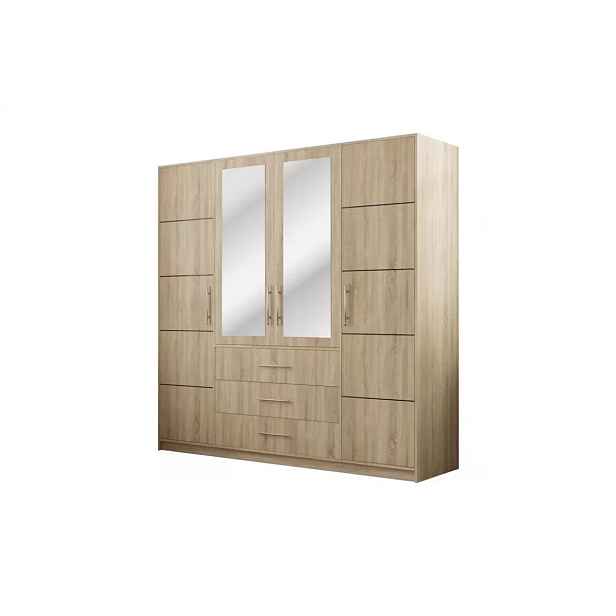 ArtStol Šatní skříň BALI D4 | dub sonoma 196 cm