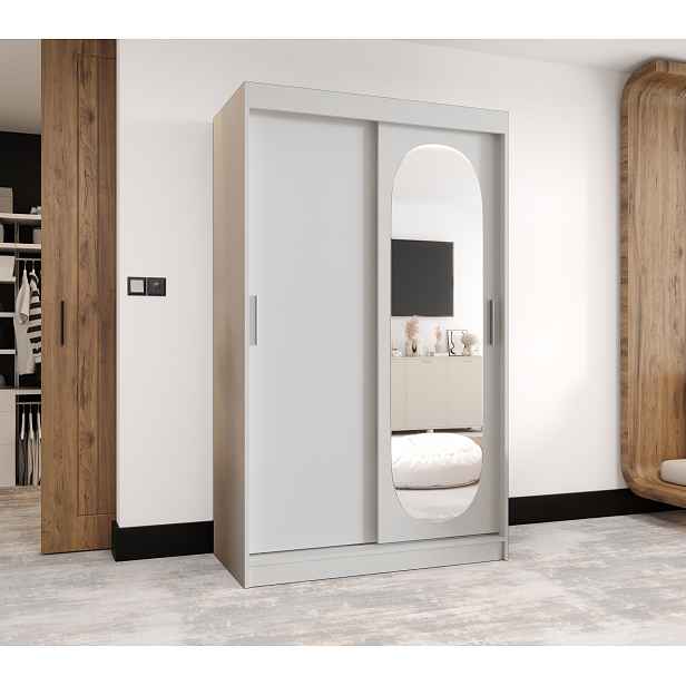 Šatní skříň Abi Royal Rozměry: 120 cm, Barva korpusu + barva dveří: Bílá + Bílá
