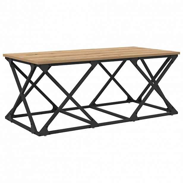 vidaXL Konferenční stolek Artisanový dub 100 x 49 x 40 cm