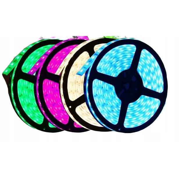 Led pásek 5050 300 Smd Rgb barevný, bílý, IP68 5 m
