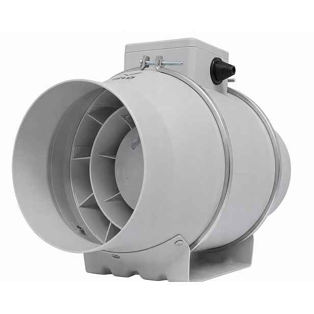 Axiální kanálový ventilátor max 284 m3/h TB125 dvourychlostní