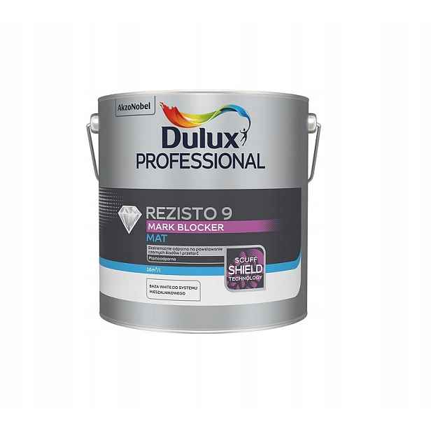 Dulux Professional Rezisto 9 Bílá Mat 2,18L Nezničitelná ochrana stěn!