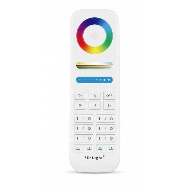 MiBoxer Dálkový Ovladač Ovladač Rf 6 Zónový Rgb+cct Bílý FUT089S 2.4 GHz Zóny